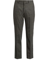 Dolce & Gabbana Prince Of Wales Checked Wool Trousers