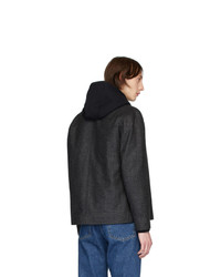 Norse Projects Grey Wool Overdyed Elliot Jacket