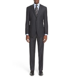 Canali 13000 Classic Fit Check Wool Suit