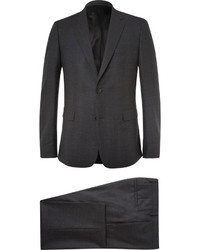 Givenchy Charcoal Slim Fit Checked Stretch Wool Suit
