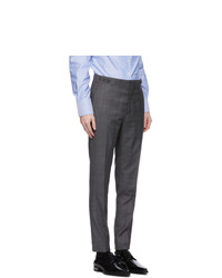 DSQUARED2 Grey Wool Check London Fit Suit