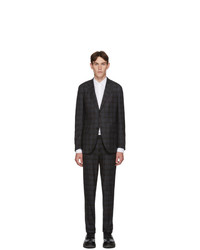 Ermenegildo Zegna Grey Wool Check Milano Easy Suit