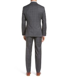 BOSS Johnstonslenon Trim Fit Windowpane Wool Suit