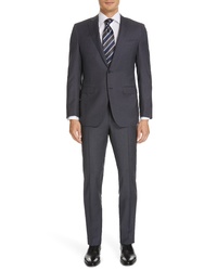 Canali Milano Classic Fit Check Wool Suit