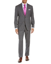 David Donahue Ryan Classic Fit Check Wool Suit
