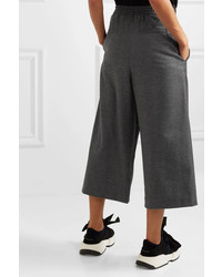McQ Alexander McQueen Cropped Prince Of Wales Checked Wool Wide Leg Pants