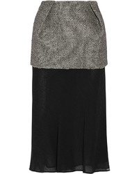 Charcoal Chiffon Skirt