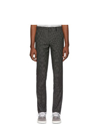 Ps By Paul Smith Black Check Mid Fit Trousers