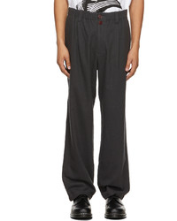 Undercoverism Black Cotton Wool Trousers