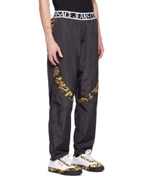 VERSACE JEANS COUTURE Black Graphic Trousers