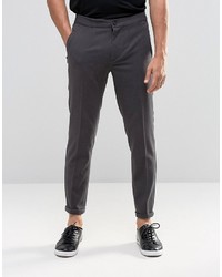 Lindbergh Cropped Casual Pant In Gray