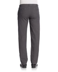Saks Fifth Avenue Flat Front Cotton Chino Pants