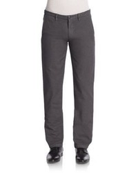 Saks Fifth Avenue Flat Front Cotton Chino Pants
