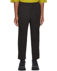 Homme Plissé Issey Miyake Gray Bow Trousers