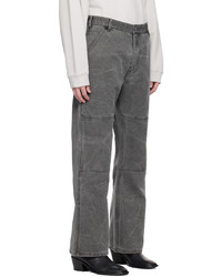 Acne Studios Gray Pigt Dyed Trousers