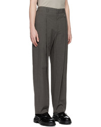Wooyoungmi Gray Pleated Trousers