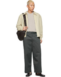 Lemaire Green Cropped Large Trousers