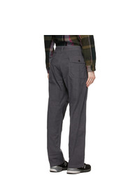 tss Grey Check Fatigue Trousers