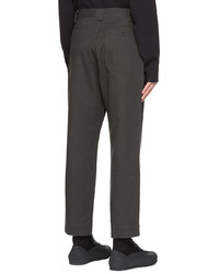 Mhl By Margaret Howell Grey Cotton Trousers