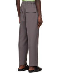 Jil Sander Grey Polyester Trousers