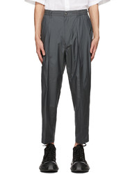 N. Hoolywood Grey Test Product Exchange Service 2 Tuck Trousers