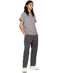GOLDWIN Grey Tuck Tapered Trousers