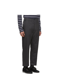 Lemaire Grey Twill Chino Trousers