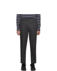 Lemaire Grey Twill Chino Trousers