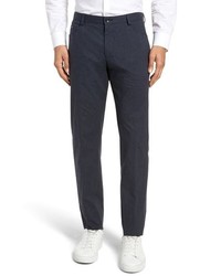 BOSS Gtano Flat Front Stretch Solid Cotton Trousers