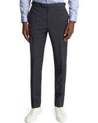 Reiss Hopet Wool Blend Pants In Charcoal At Nordstrom