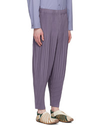 Homme Plissé Issey Miyake Purple Monthly Color February Trousers