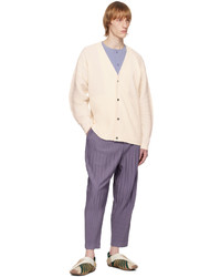 Homme Plissé Issey Miyake Purple Monthly Color February Trousers
