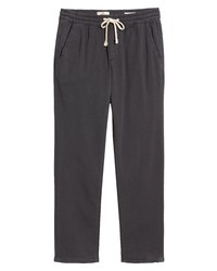 Marine Layer Slim Fit Saturday Pants In Washed Black At Nordstrom
