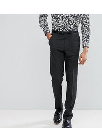 ASOS DESIGN Tall Slim Smart Trousers In Charcoal