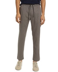 Closed Tapered Cotton Blend Pants In Dark Nickel At Nordstrom