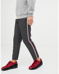 Pull&Bear Trousers In Grey With Multi Coloured