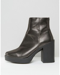 Asos Ecru Chunky Ankle Boots