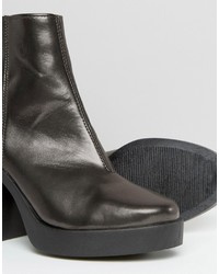 Asos Ecru Chunky Ankle Boots