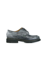 Charcoal Chunky Leather Derby Shoes