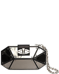 Alexander McQueen Octagonal Mirrored Box Clutch