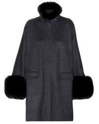 Loro Piana Anouk Cashmere And Fox Fur Coat