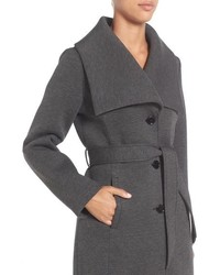 Laundry by Design Belted Neoprene Wing Collar Coat