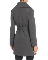 Laundry by Design Belted Neoprene Wing Collar Coat