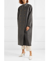 Totême Bergerac Oversized Double Breasted Wool Blend Felt Coat
