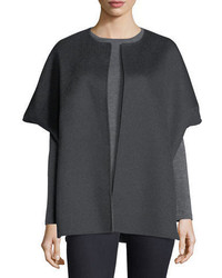 Neiman Marcus Cashmere Collection Luxury Double Faced Cashmere Cocoon Coat