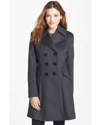 Trina Turk Double Breasted Lambswool Cashmere Coat