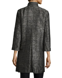 Eileen Fisher Faceted Jacquard Coat