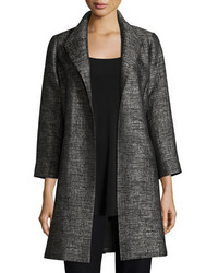 Eileen Fisher Faceted Jacquard Coat