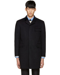 Thom Browne Grey Cashmere Chesterfield Coat