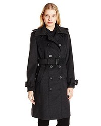 London Fog Heritage Double Breasted Wool Trench Coat